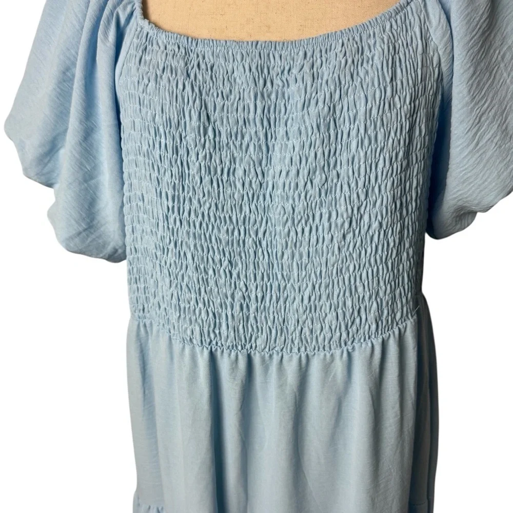 Blue tiered‎ maxi Dress fairycore boho milk made coquette